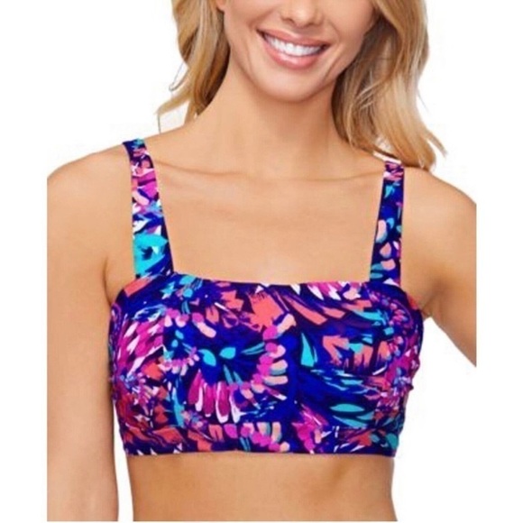 Island Escape Women's Costa Rica Underwire Bikini Top, Beach Bliss Multi New 6 - Picture 4 of 10